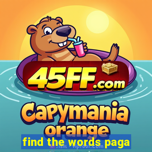 find the words paga